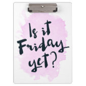 Is het nog vrijdag? Klembord (Voorkant)