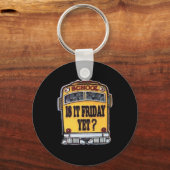 Is het nog vrijdag? School Bus Sleutelhanger (Voorkant)