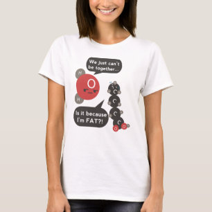 Is het omdat ik vet ben? t-shirt