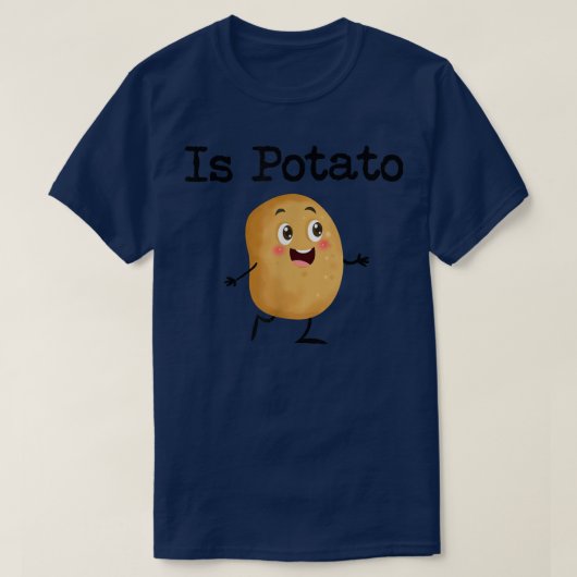 Is het shirt van aardappelen grappig, zoals te zie (Design voorkant)