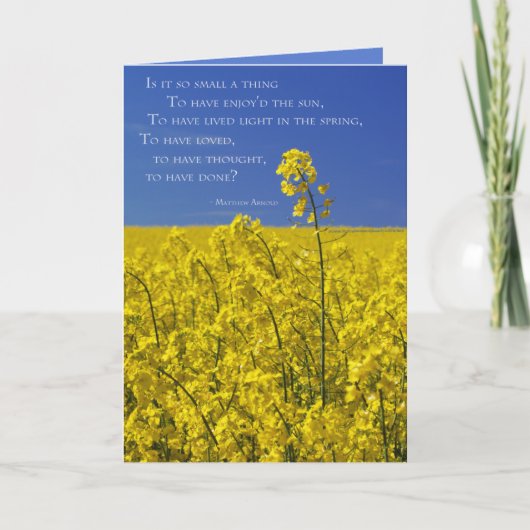 Is het So Small a Thing? Kaart (Voorkant)