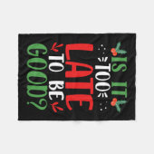 Is het te laat om de kerstkerstkerstkerstkerstkers fleece deken (Voorkant (Horizontaal))