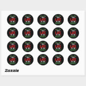 Is het te laat om de kerstkerstkerstkerstkerstkers ronde sticker (Vel)