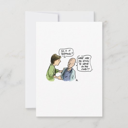 Is het terminal? Funny Cancer Kaart (Voorkant)