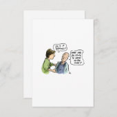 Is het terminal? Funny Cancer Kaart (Voorkant / Achterkant)