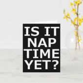 Is het tijd voor een slaapje kaart (Gele Bloem)