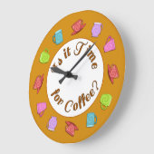 Is het tijd voor koffie-? grote klok (Hoek)