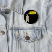 Is het Vegan? Hongaars Beer Ronde Button 5,7 Cm (In situ)