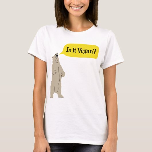 Is het Vegan? Hongaars Beer T-shirt (Voorkant)
