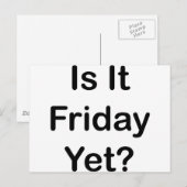 Is het vrijdag nog briefkaart (Voorkant / Achterkant)