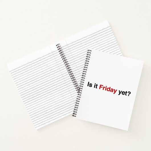 Is het vrijdag nog notitieboek (Binnen)