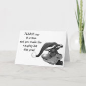 IS HET WAAR U DE NAUWKEURIGE LIJST (BEDANKT) MAAKT FEESTDAGEN KAART (Voorkant)