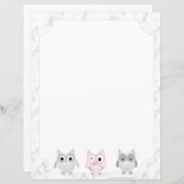 Is het witte Marmer Kijk Gecombineerd het Schrijve (Voorkant / Achterkant)