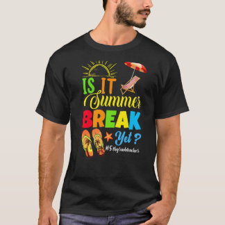 Is het zomerpauze, maar de vijfde leerkracht op de t-shirt