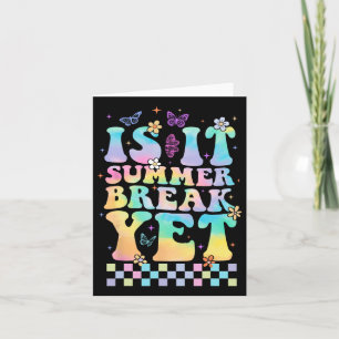 Is het zomerpauze nog de laatste dag van de school kaart