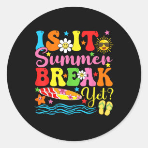 Is het zomervakantie en toch is de lerarenvakantie ronde sticker