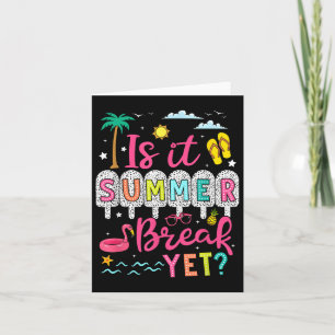 Is het zomervakantie nog leraar student laatste da kaart