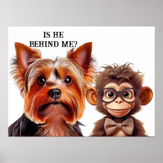 Is hij achter me? poster (Voorkant)