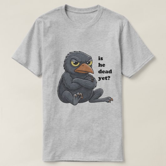 is hij al dood? t-shirt (Design voorkant)