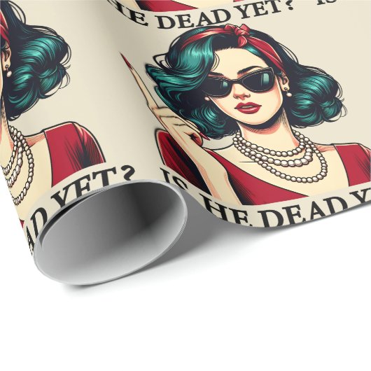 Is hij dood en toch grappig Gezegde Dark Humor  Cadeaupapier (Rol Hoek)