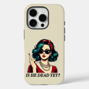 Is hij dood en toch grappig Gezegde Dark Humor  iPhone 16 Pro Hoesje