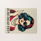 Is hij dood en toch grappig Gezegde Dark Humor Legpuzzel (Horizontaal)