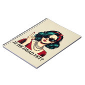 Is hij dood en toch grappig Gezegde Dark Humor  Notitieboek (Linkerzijde)