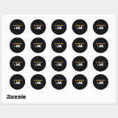 Is-hij--dood-nog Cat Ronde Sticker (Vel)