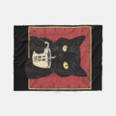 Is hij een  dode maar toch grappige kat? fleece deken (Voorkant (Horizontaal))
