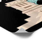 Is hij weg van het Vrijheidsbeeld Grappig Anti Tru Poster (Hoek)