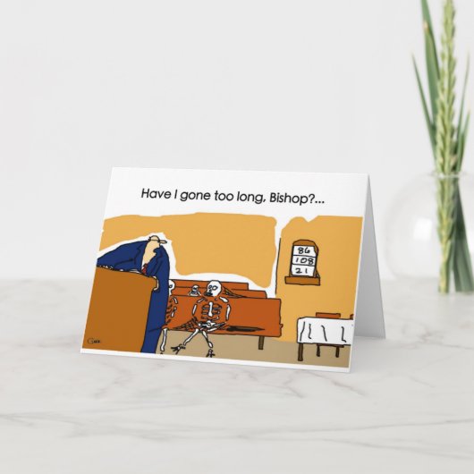 Is I, Bischop te lang gegaan? Kaart (Voorkant)