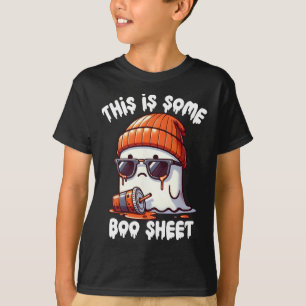 Is Iets Boo Blad Grappige Geest Spokenseizoen Hall T-shirt
