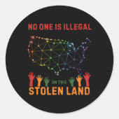 Is illegaal in deze gestolen land Sticker (Voorkant)