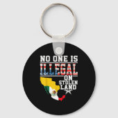 Is Illegal On Stolen Land Native Americans Sleutelhanger (Voorkant)