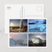 IS Island - IJsland - Briefkaart (Voorkant / Achterkant)