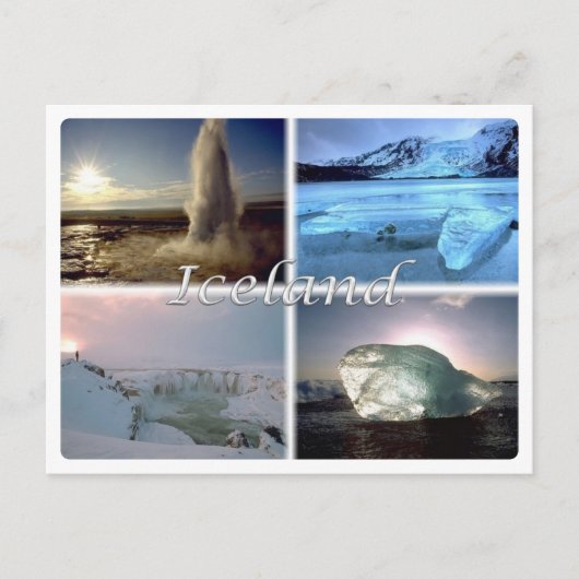 IS Island - IJsland - Briefkaart (Voorkant)
