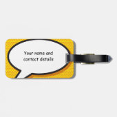 IS IT A BIRD gepersonaliseerd Grappige Stripboek Bagagelabel (Achterkant horizontaal)