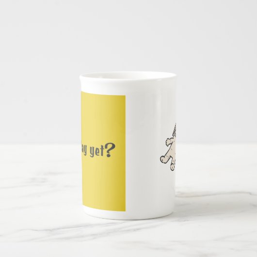 Is It Friday Yet? Funny Lazy Cat Mug – Cute Workda Porselein Kop (Voorkant)