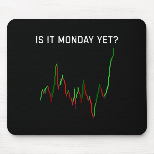 Is It Monday Ye Funny Stock Market Humor Muismat (Voorkant)