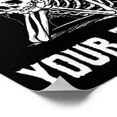 Is It Still Your Turn Funny Skeleton Waiting Quote Poster (Hoek)