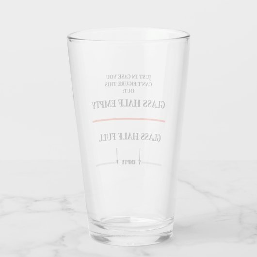 Is je glas half leeg of half vol? (Achterkant)