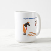 Is je mens een redding? mok van 15 oz (Voorkant rechts)