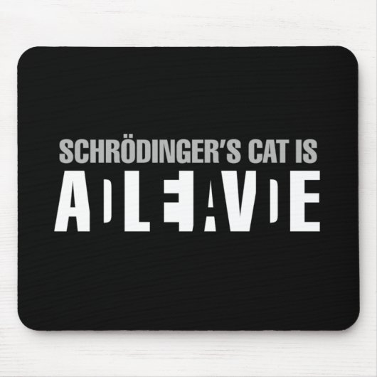 Is je muis dood of levend? muismat (Voorkant)