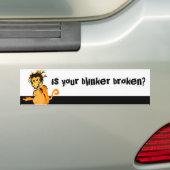 Is je oogklep kapot? bumpersticker (Op auto)