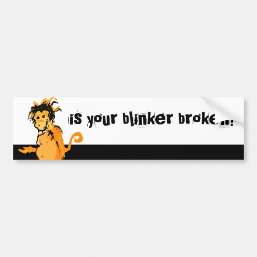 Is je oogklep kapot? bumpersticker (Voorkant)