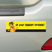 Is je oogklep kapot? bumpersticker (Op auto)