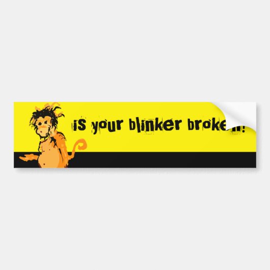 Is je oogklep kapot? bumpersticker (Voorkant)