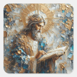 Is Jouw naam hier - Jesus Series Art Collectie Vierkante Sticker