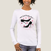 is just not pretty heels Tri-Blend shirt (Voorkant volledig)