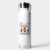 Is Kerst Pijama Basketbal Kerstman Hoed Bomen Waterfles (Voorkant)